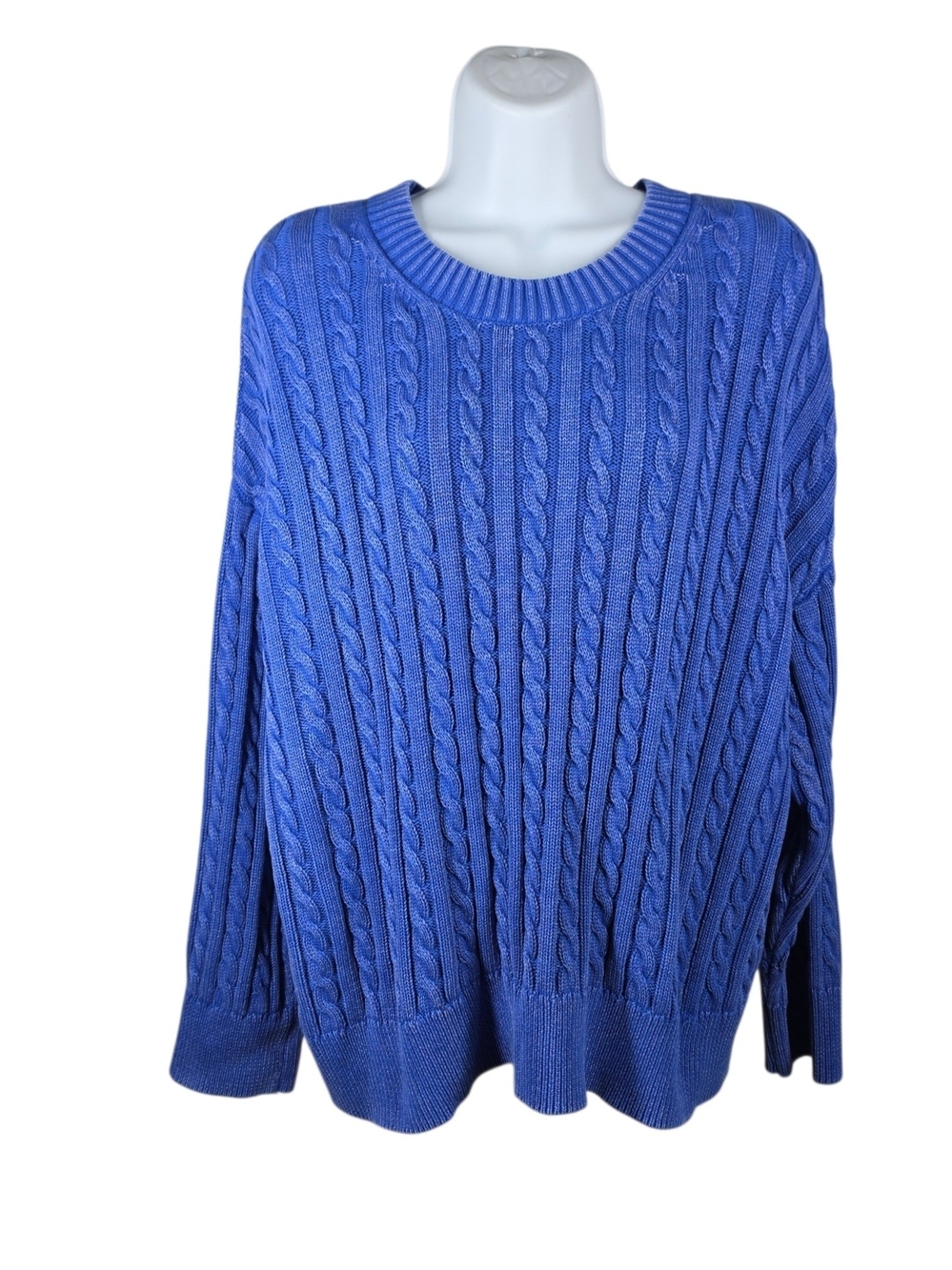 torrid CABLE KNIT CREW NECK SWEATER